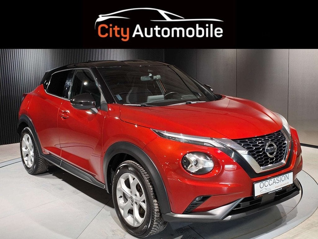 Nissan Juke 1.0 DCT N-CONNECT GPS CAMERA CARPLAY LED, Autos, Rouge, Achat, 87 kW, Euro 6