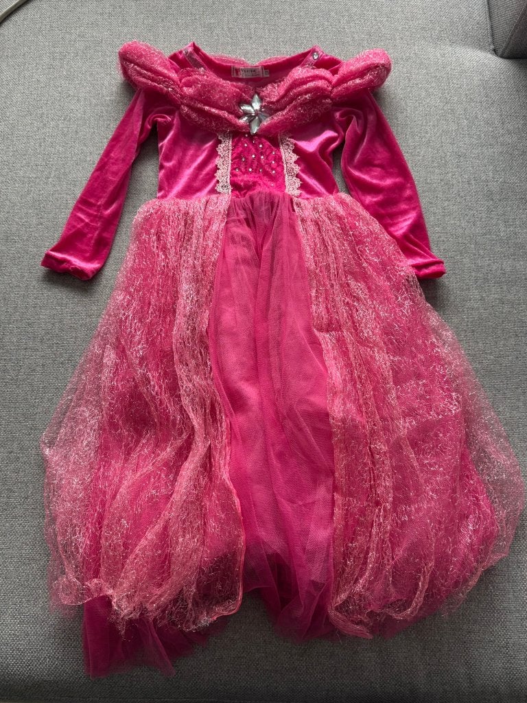 31. Carnaval - Prinsessenkleed maat 116-122, Ophalen of Verzenden, Gebruikt, 122 t/m 128, Meisje