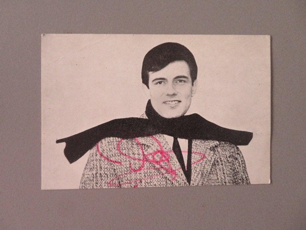 gesigneerde fankaart Zanger Jacques Raymond Stars Brugge, Verzamelen, Ophalen of Verzenden, Zo goed als nieuw, Foto of Kaart, Gesigneerd