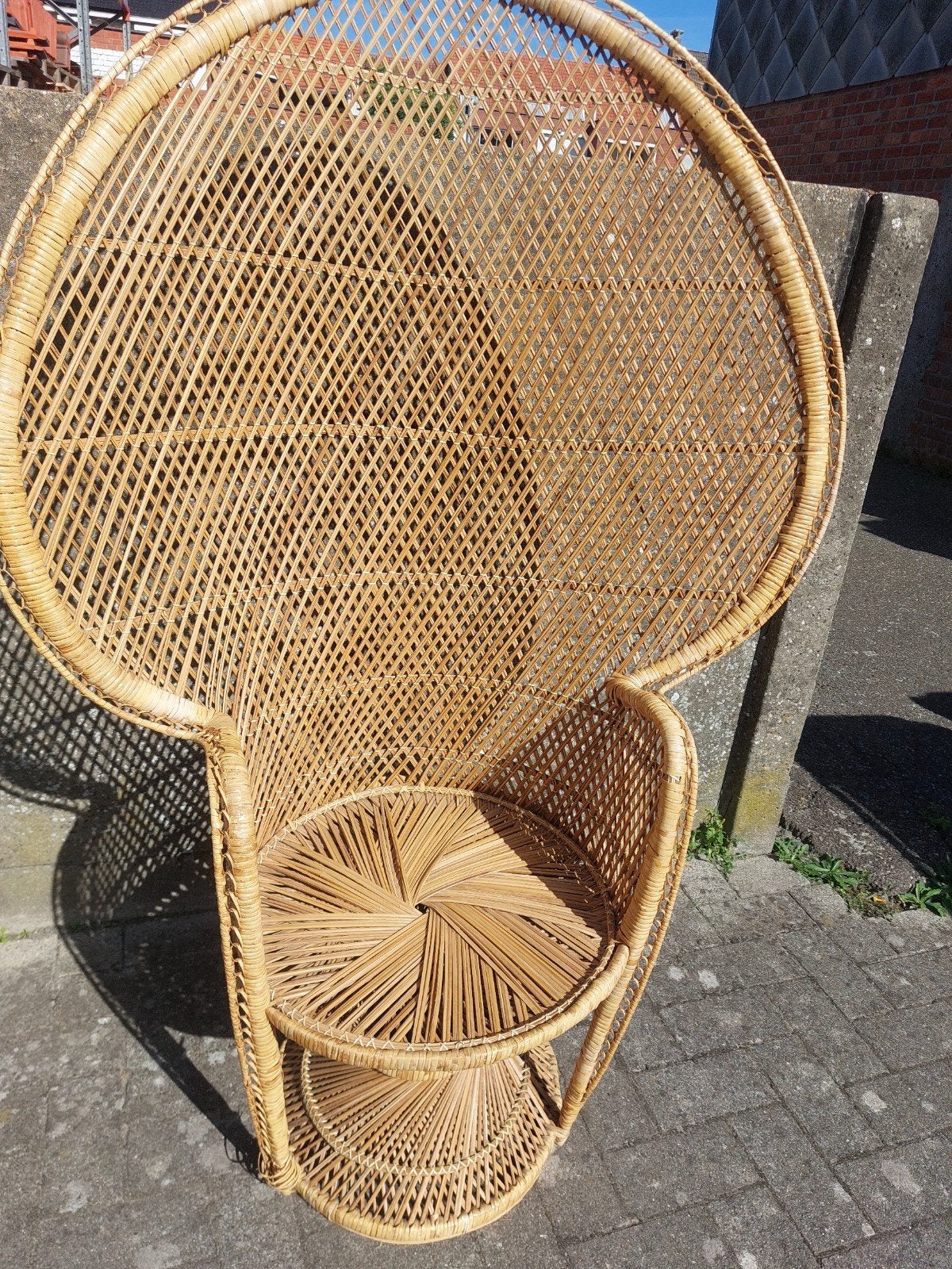 rotan pauwenstoel, Ophalen, Rotan