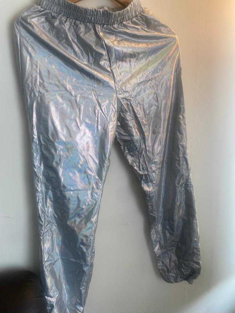 Women's Metallic Trousers Shiny Sparkle Elastic, Legging, Maat 36/38 (S), Nieuw, Ophalen of Verzenden
