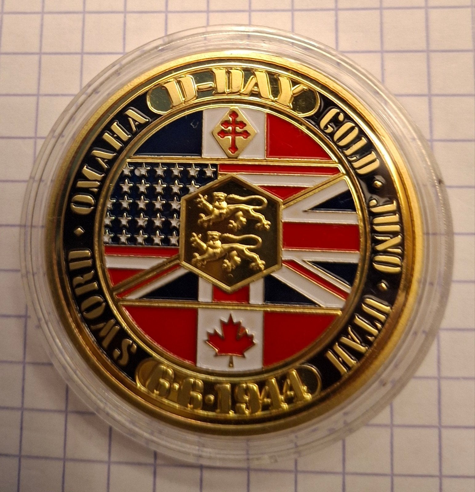 Médaille commémorative du débarquement de la Seconde Guerre, Collections, Enlèvement ou Envoi, Neuf
