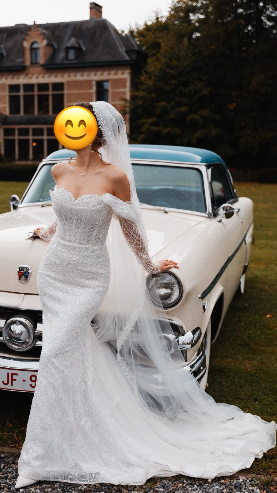 Trouwjurk Bruidsjurk S/M   Afneembare Mouwen |, Kleding | Dames, Trouwkleding en Trouwaccessoires, Ophalen, Zo goed als nieuw