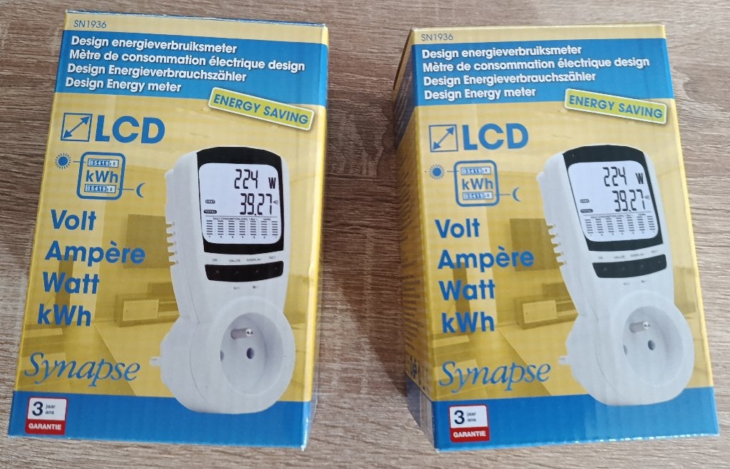 Lot de 2 compteurs de consommation électrique NEUFS, Ophalen of Verzenden, Nieuw, Geluid