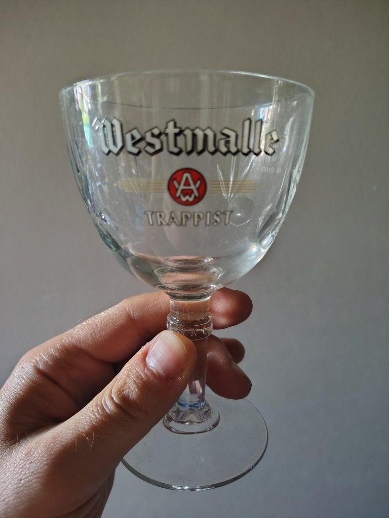 2 Westmalle bierglazen 17cl, Verzamelen, Ophalen of Verzenden, Nieuw