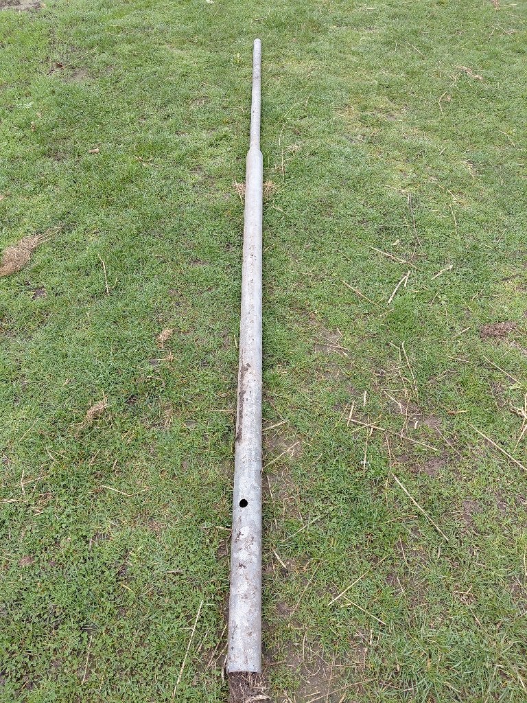 Gegalvaniseerde flespaal voor verkeersbord, Ophalen, Gebruikt, 250 cm of meer, Palen