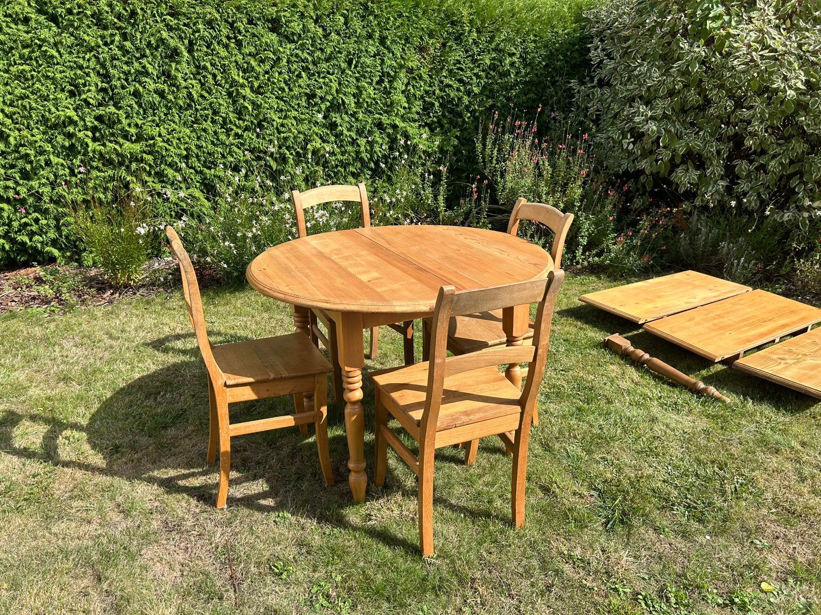 Table & 6 chaises, Enlèvement, Comme neuf, Chêne