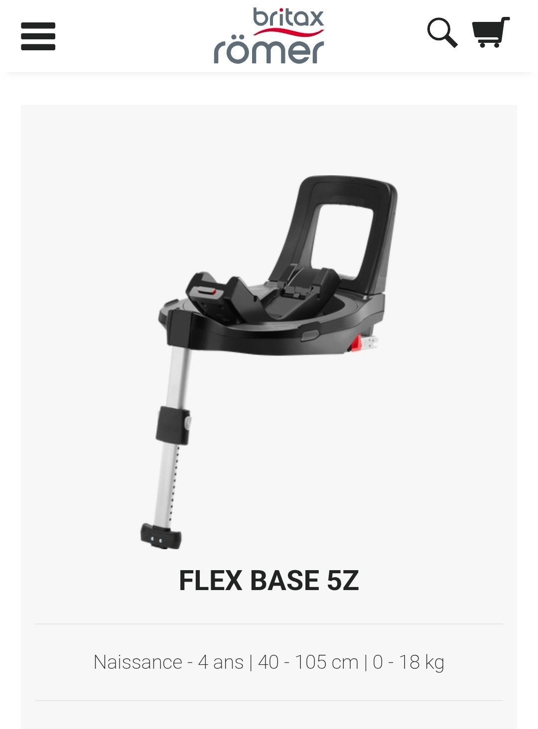Britax rimer flex base 5z, Enfants & Bébés, Sièges auto, Enlèvement, Neuf, Romer