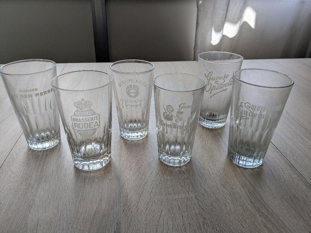 Verres Gueuze Rodea - Lindemans - Brueger - Opstelle - Penne, Enlèvement