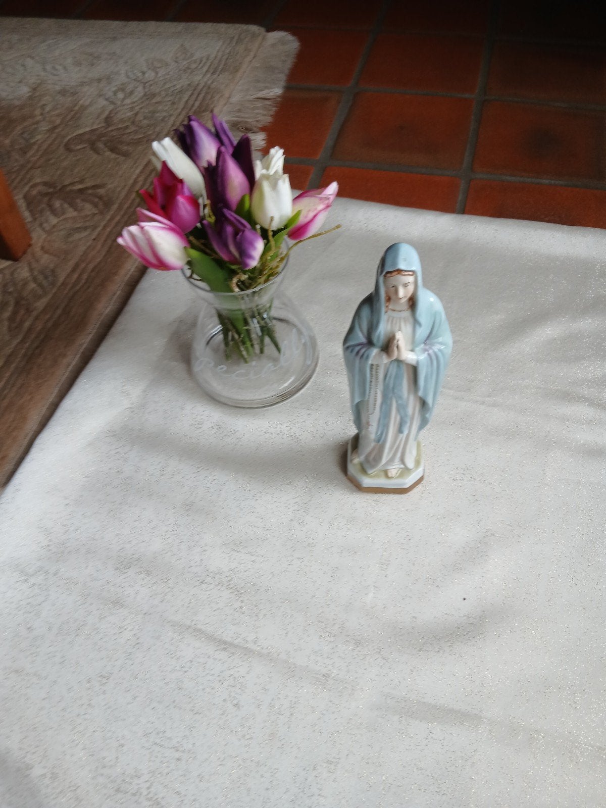Vintage Mariabeeldje (Porselein), Ophalen of Verzenden