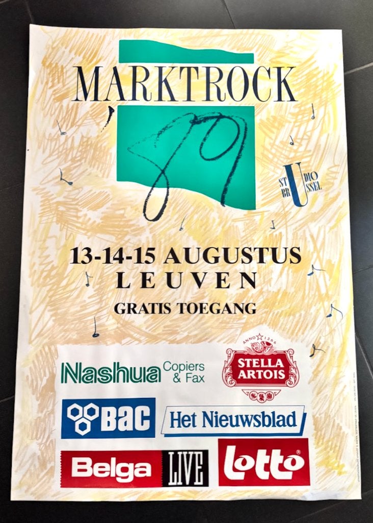 Affiche Marktrock 1989, Musique & Instruments, Enlèvement, Utilisé