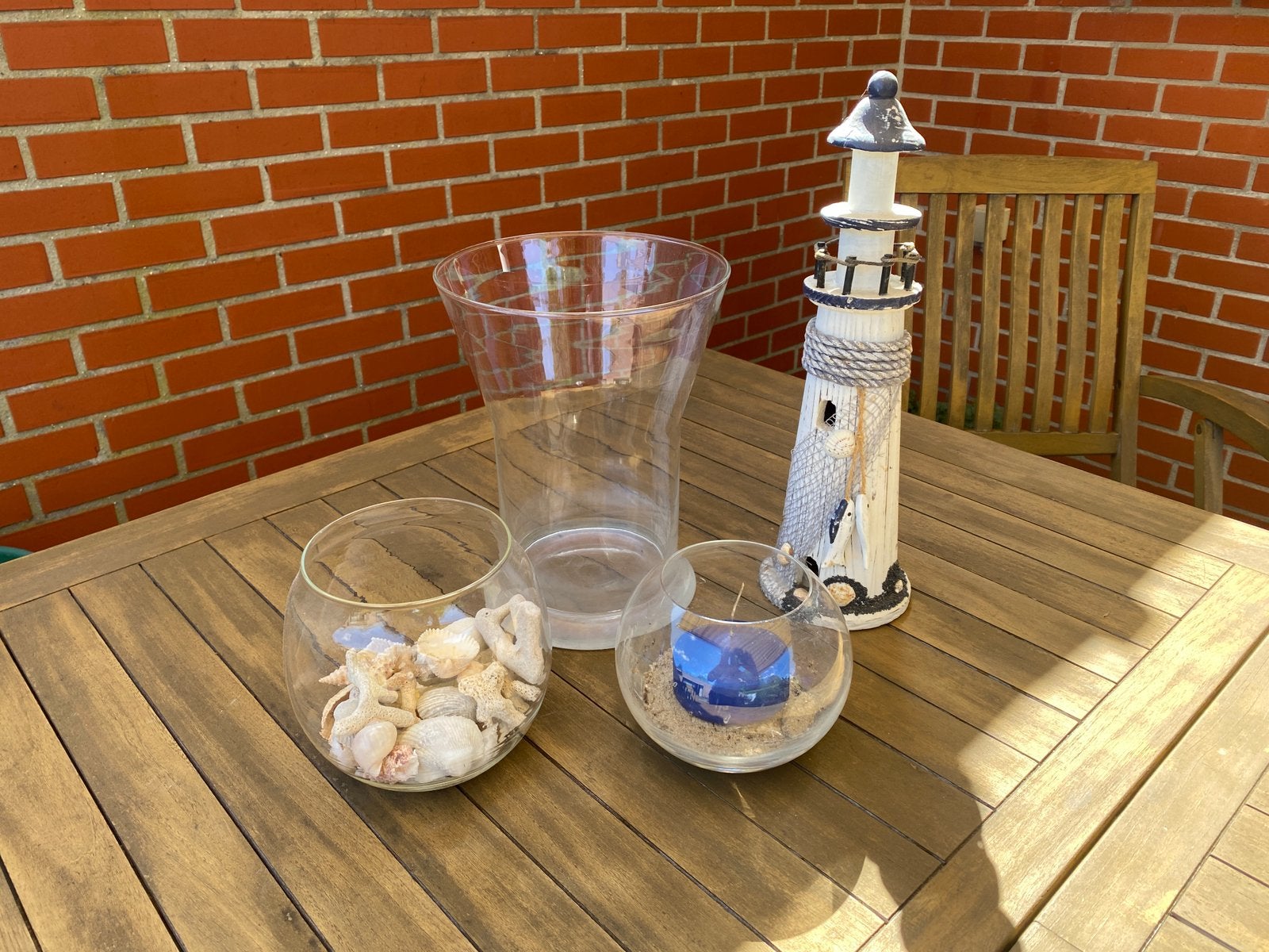 Leuke decoratie glas 5€ vuurtoren 10€ per stuk, Ophalen of Verzenden, Zo goed als nieuw, Versiering