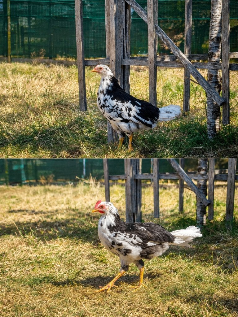 Leghorn excelsiors (zwart bont), Dieren en Toebehoren, Pluimvee, Meerdere dieren, Kip