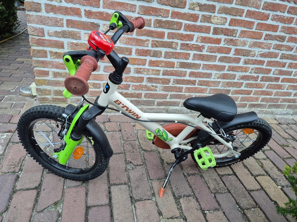 jongensfiets 16 inch, Ophalen, Gebruikt, Velgrem, B-TWIN