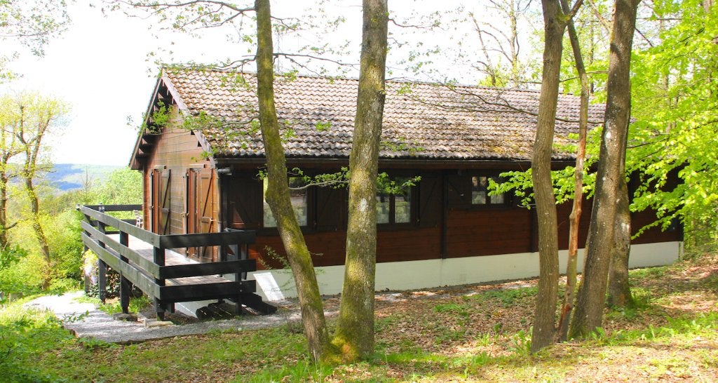 Charmante chalet,zonnig terras,bbq,bos,wandelroutes,wifi, Vakantie, Open haard, Landelijk, In bos, Chalet, Bungalow of Caravan