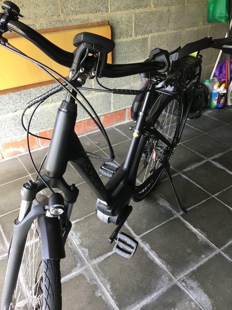 Elektrische fiets Thompson zo goed als nieuw, Autres marques, Moins de 47 cm, 50 km par batterie ou plus, Comme neuf