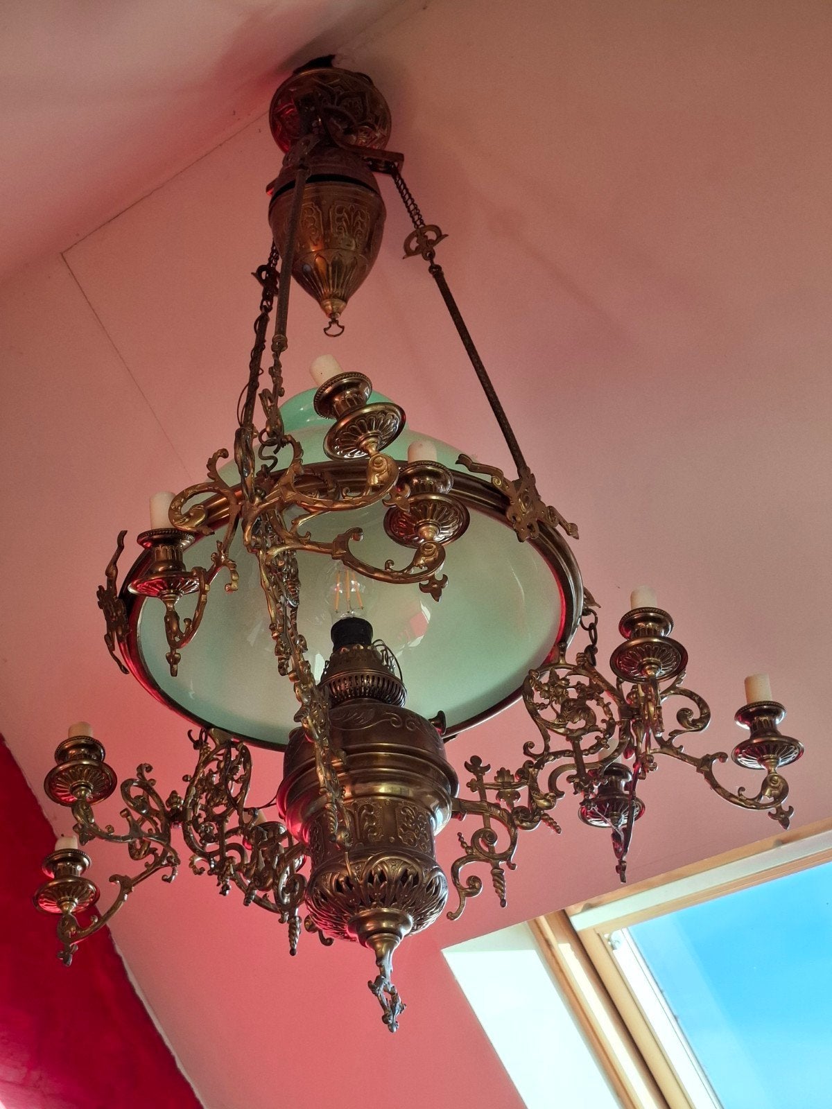 authentique « lampe Belge » avec pièces supplémentaires, Enlèvement