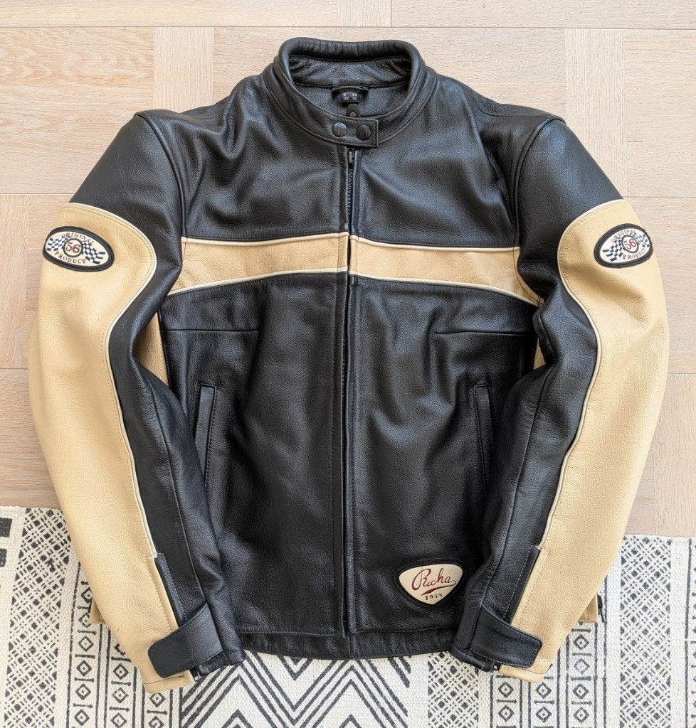 Richa leren dames motorjas vintage style - Maat 44, Jas | leer, Ophalen of Verzenden, Richa, Dames
