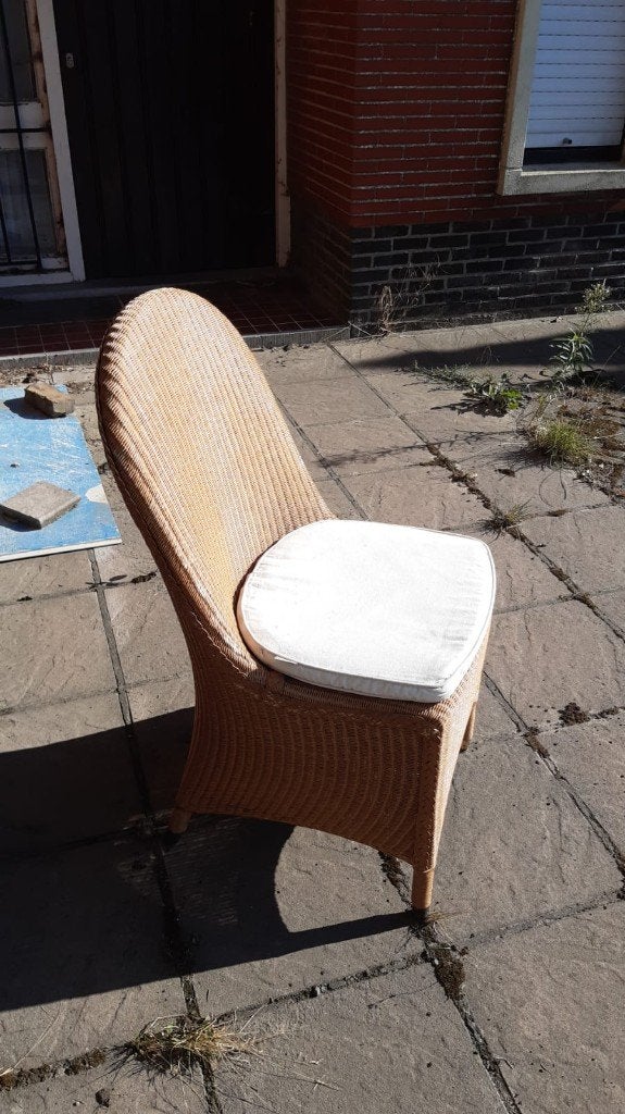 6 rotan stoelen, Ophalen, Gebruikt, Bruin, Riet of Rotan