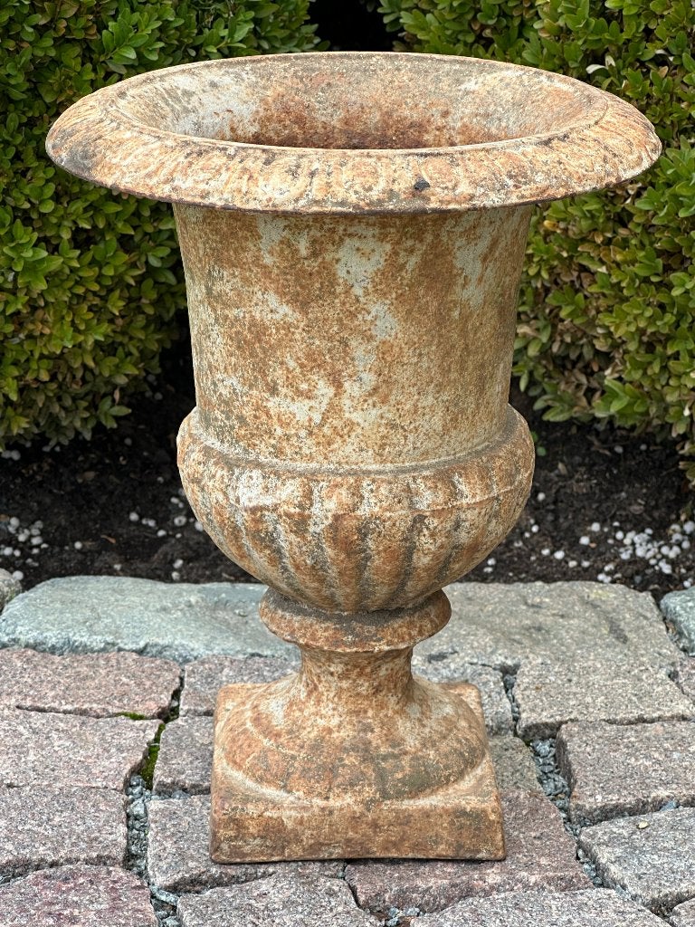 gietijzeren tuinvaas - hoogte 31 cm, Tuin en Terras, Ophalen