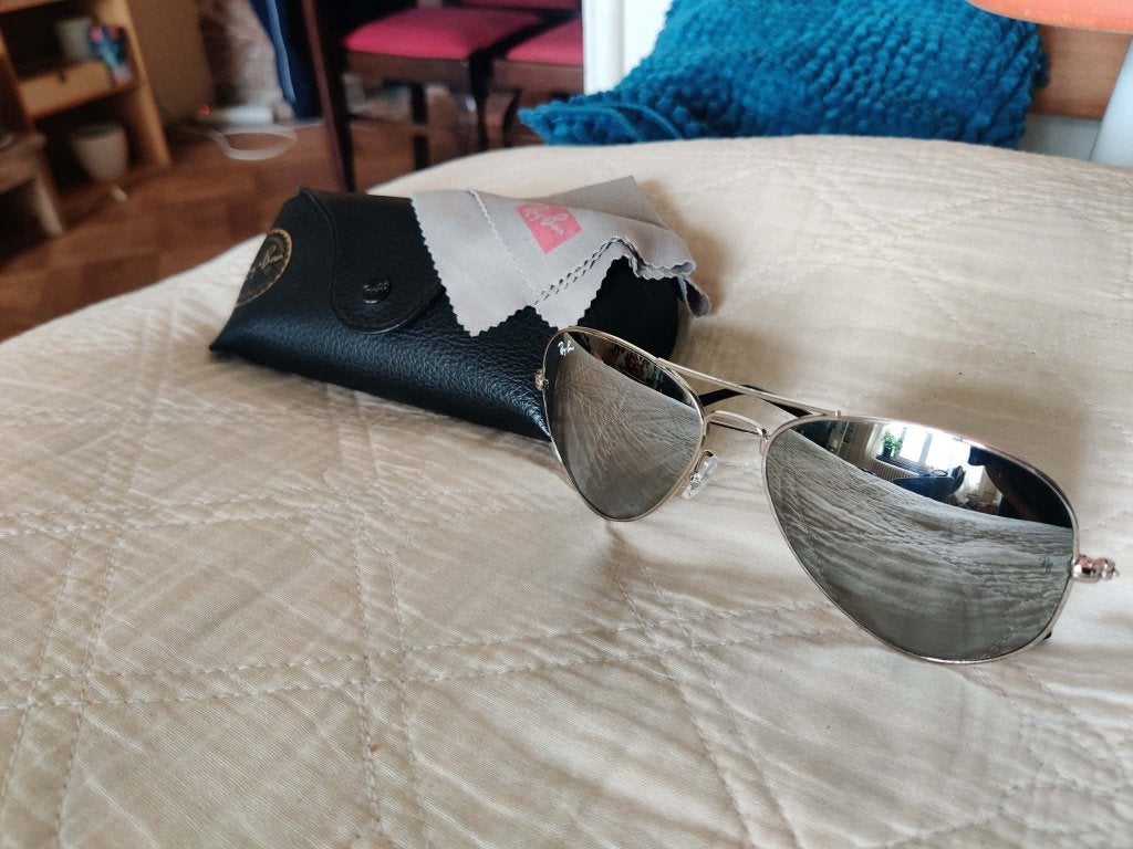 Lunettes soleil Ray-Ban modèle Aviator, Enlèvement ou Envoi, Autres couleurs, Comme neuf, Ray-Ban
