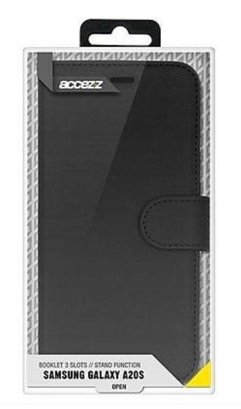 Étui ACCEZZ à rabat noir NEUF pour Samsung Galaxy A20, Télécoms, Enlèvement ou Envoi, Neuf, Étui à rabat