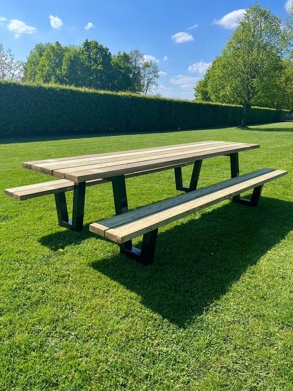 Table de pique-nique 3 mètres, Jardin & Terrasse, Tables de pique-nique, Neuf, Acier, Enlèvement, Rectangulaire