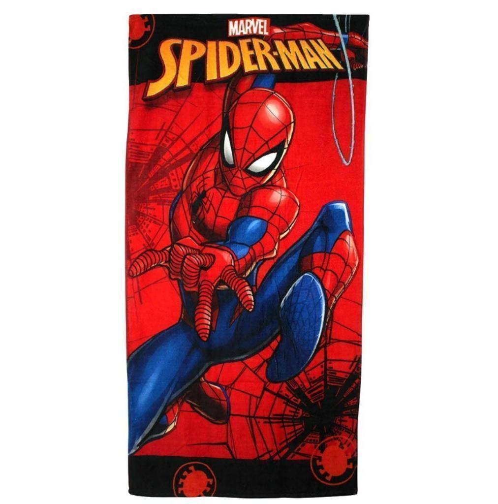 Spiderman Badlaken / Strandlaken Katoen - Marvel, One size, Nieuw, Ophalen of Verzenden, Jongen
