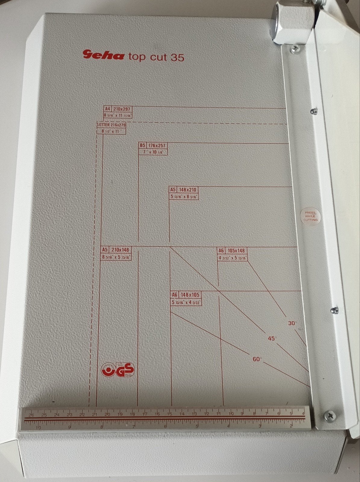 Snijmachine voor papier, Diversen, Schrijfwaren, Ophalen, Zo goed als nieuw