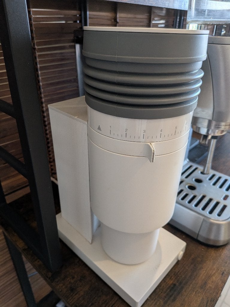 Fellow Opus koffiemolen + Bellows upgrade, Ophalen, Gebruikt, Fellow, Koffiemolen
