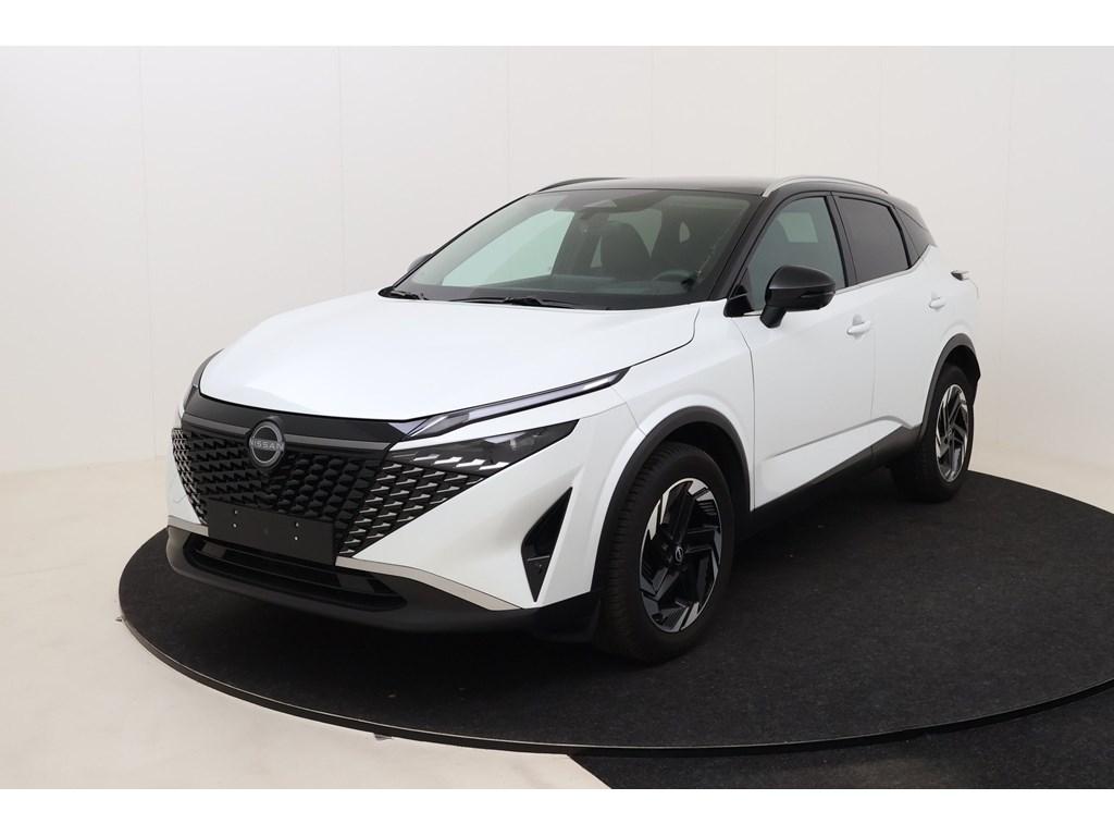 Nissan Qashqai N-Connecta Winter Comfort + PANO + 2 Tone 1., Auto's, Nissan, Wit, Hybride Elektrisch/Benzine, Qashqai, SUV of Terreinwagen