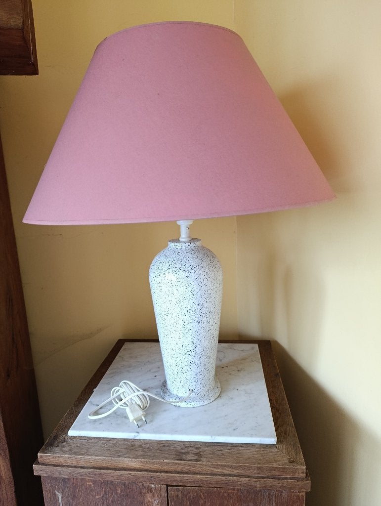 Postmoderne vintage tafellamp uit de jaren 80, Roze, Ophalen, Keramiek, Postmodern