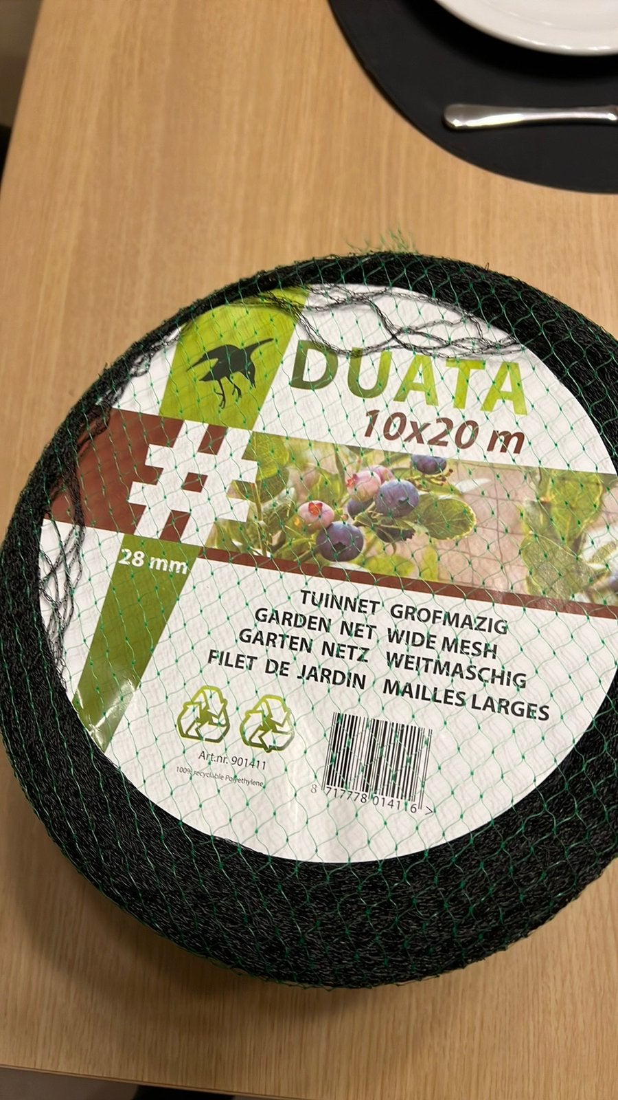 Grofmazig tuinnet 10x20 meter, Ophalen, Nieuw, 10 tot 20 meter, Draad