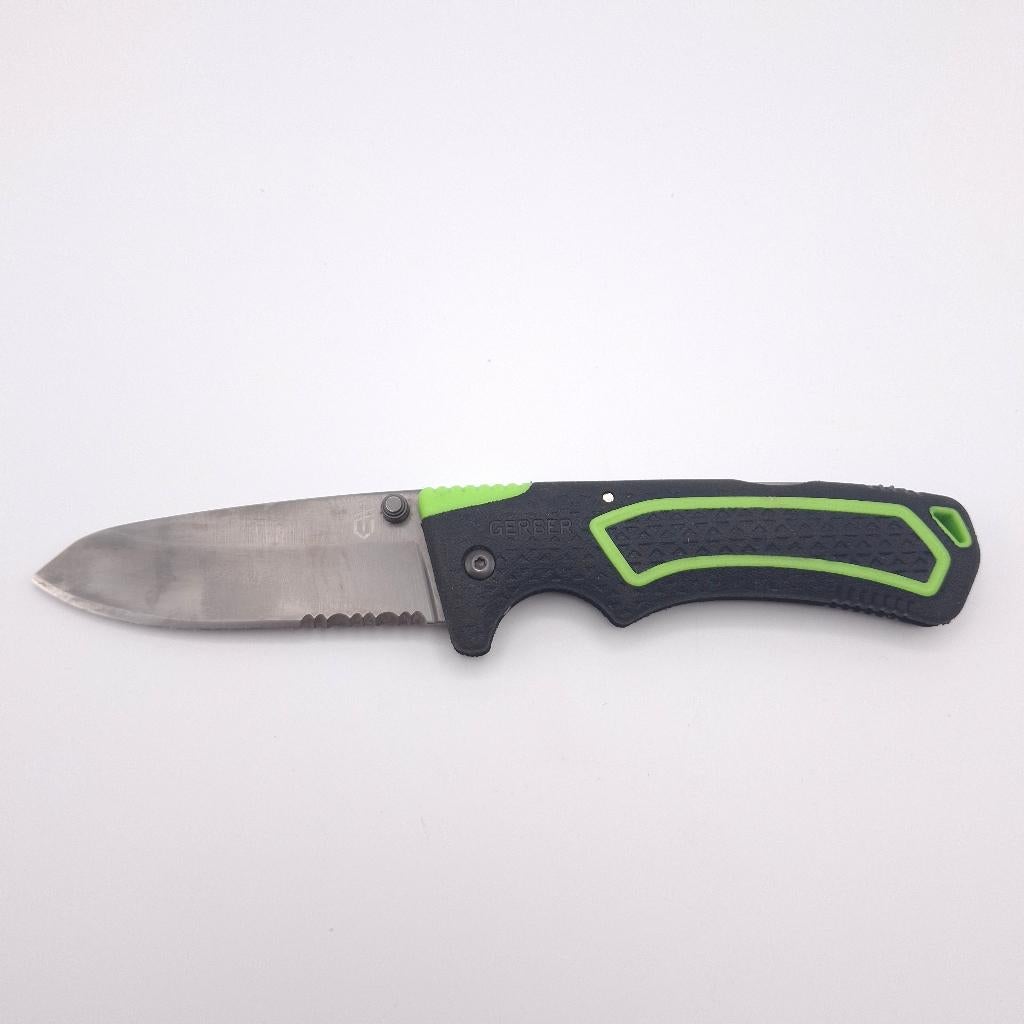 Couteau de poche dentelé Gerber Freescape, pliable, vert, Enlèvement ou Envoi, Comme neuf
