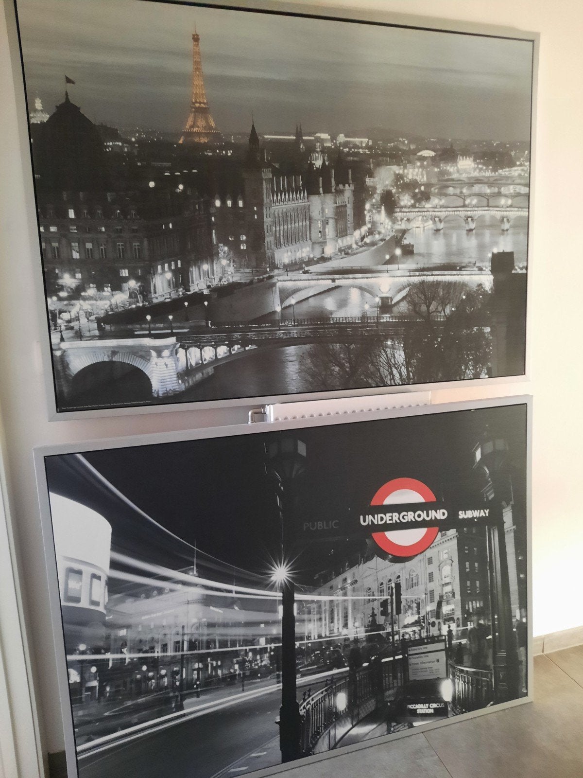 Canvas Parijs en/of Londen 140cmx100cm, Ophalen
