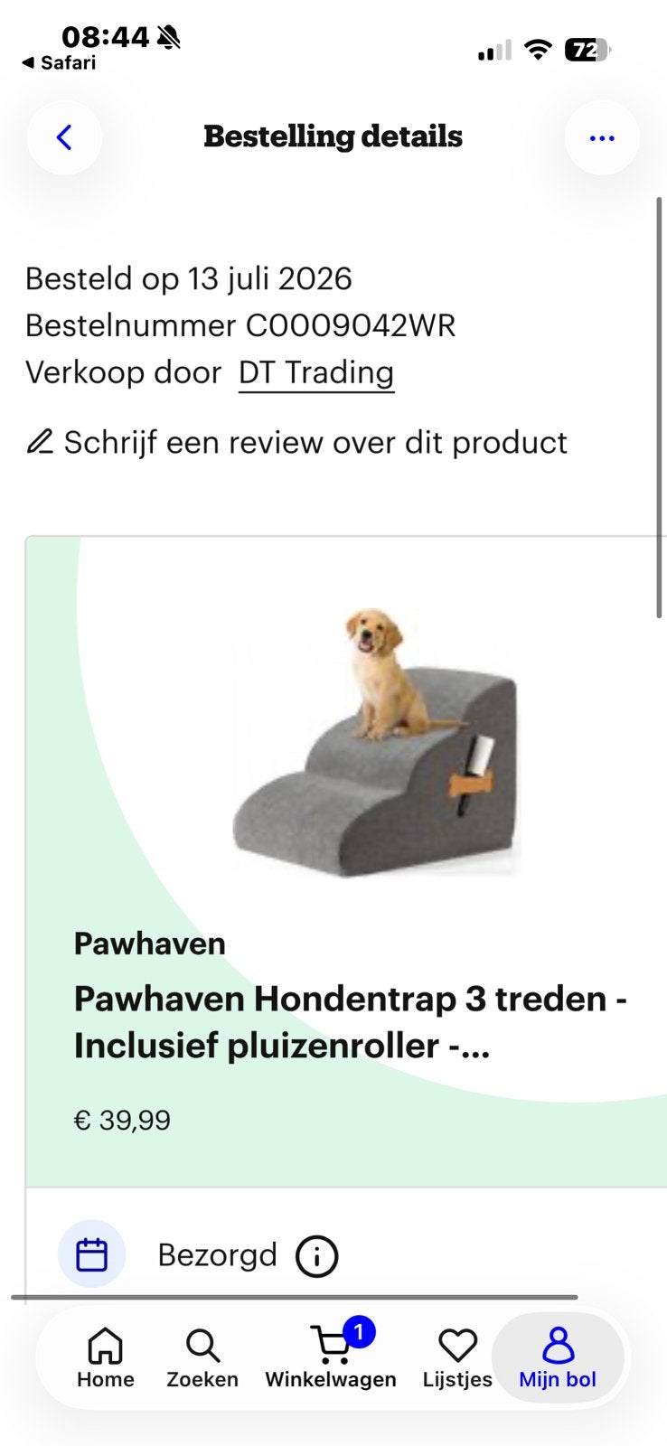 Honden trapje stevig, Enlèvement, Comme neuf