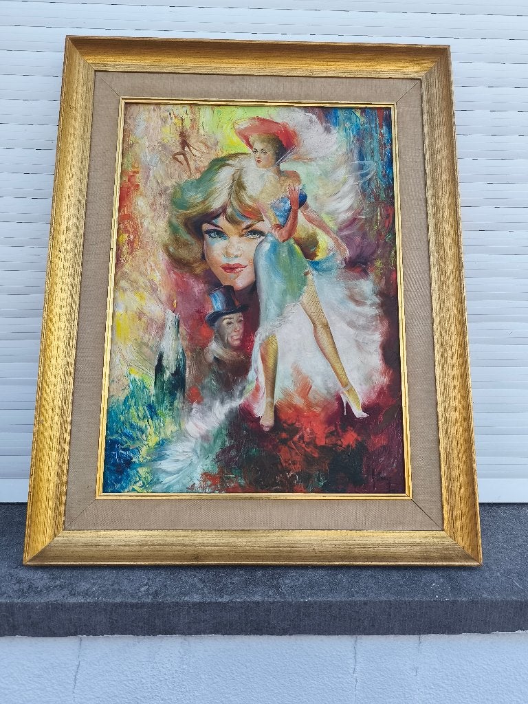 Huile sur toile  signe Gérard straus, Antiek en Kunst, Kunst | Schilderijen | Klassiek, Ophalen of Verzenden
