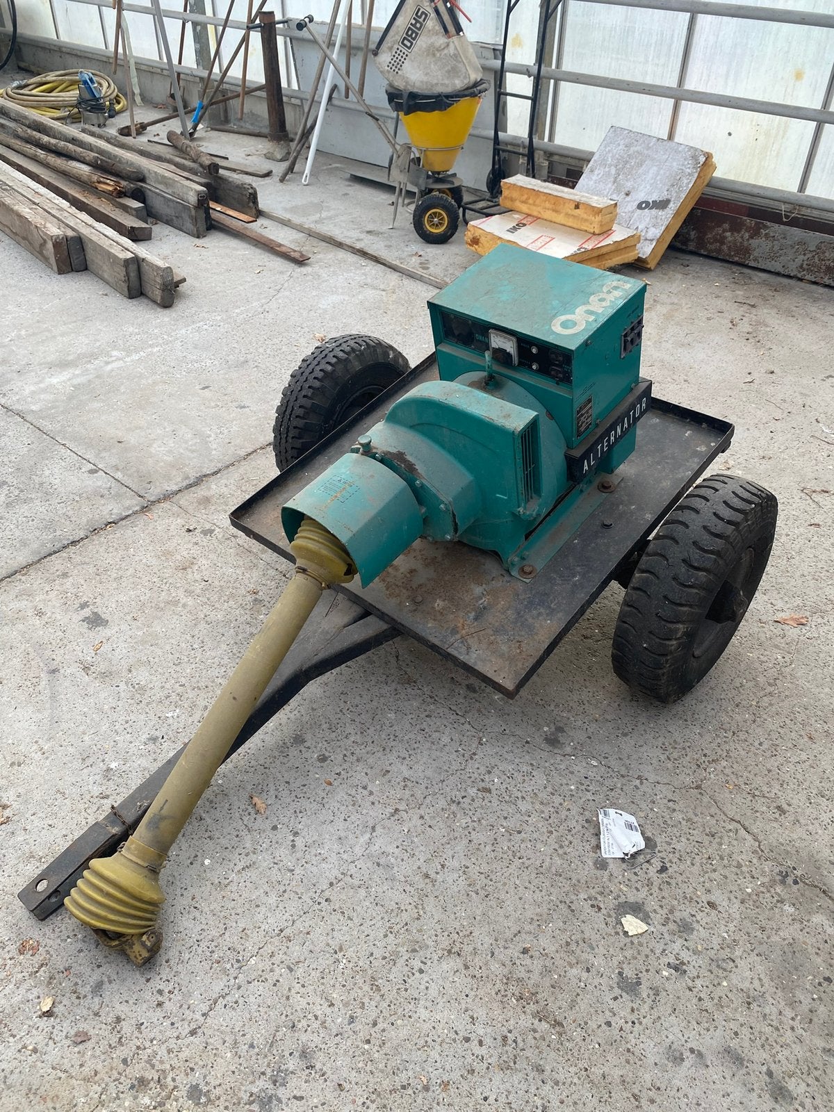Onan 15kw alternator, Ophalen