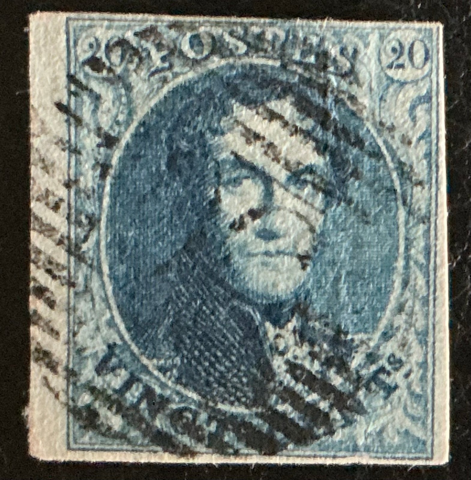 LOT 740. COB: 11B. LEOPOLD I. Belle marge., Oblitéré, Enlèvement ou Envoi, Affranchi, Maison royale