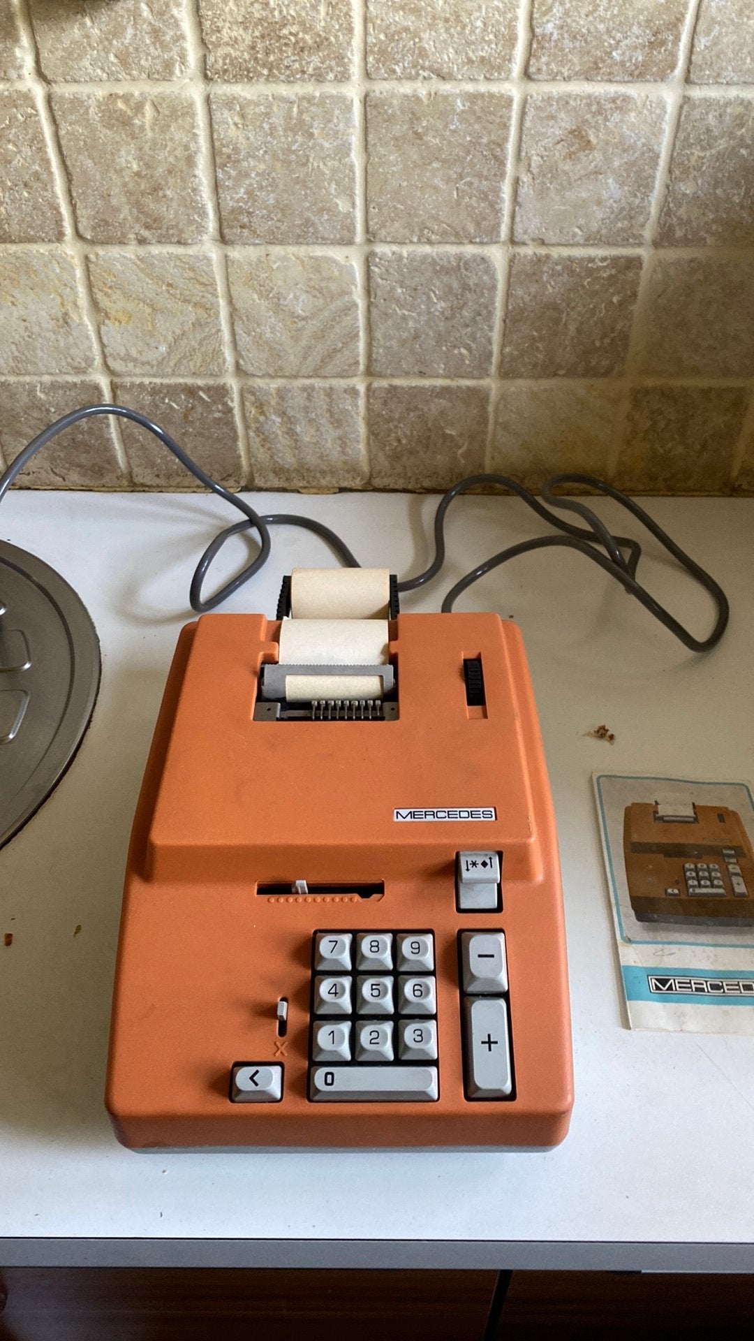 Calculatrice vintage avec bobine, Enlèvement ou Envoi, Autres types