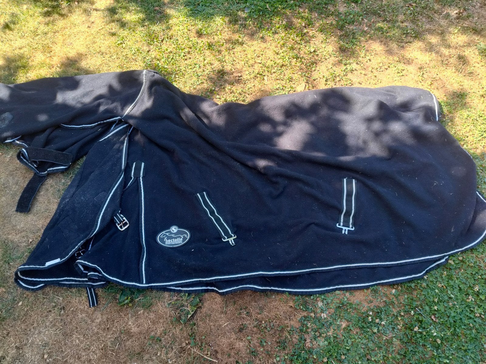 fleece dekens 185 cm, Animaux & Accessoires, Chevaux & Poneys | Couvertures & Couvre-reins, Full (L), Enlèvement ou Envoi, Couverture