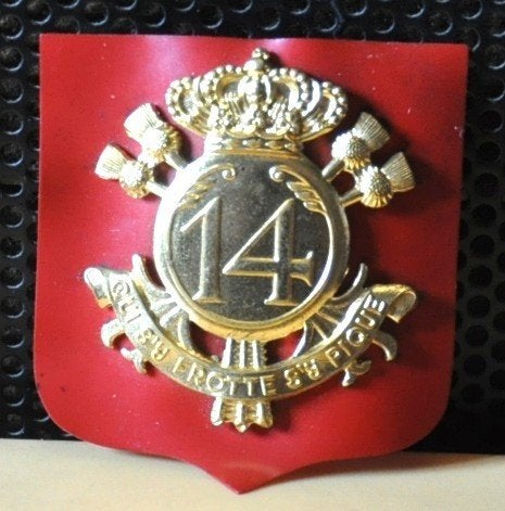 badge de beret 14eme regiment de ligne officier, Enlèvement ou Envoi, Armée de terre, Emblème ou Badge