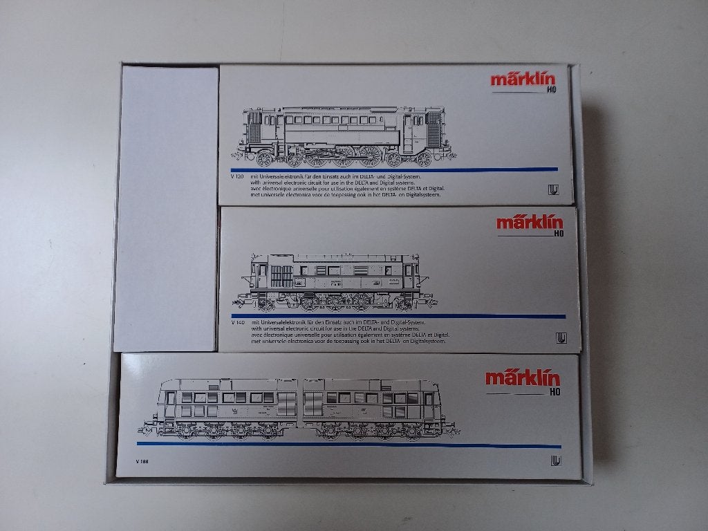 MARKLIN set van 3 diesellocomotieven 34203, Wisselstroom, Locomotief, Verzenden, Nieuw