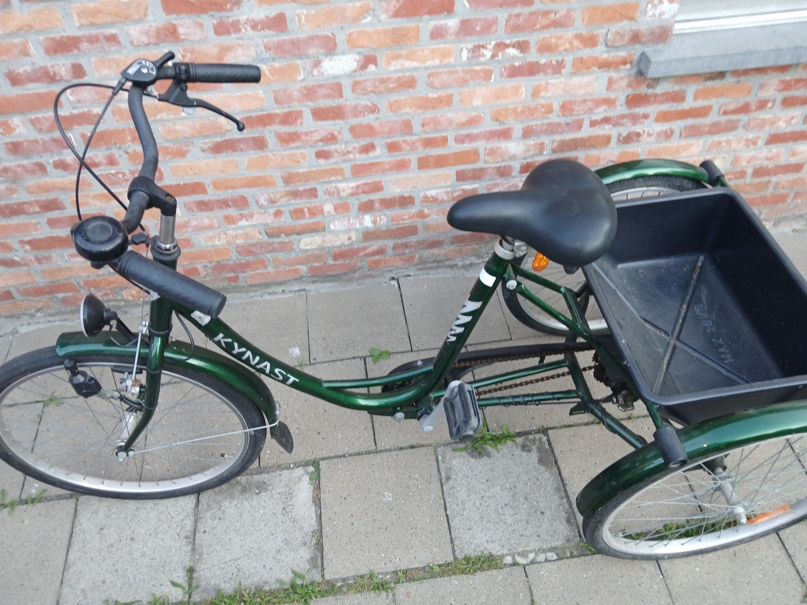 3 wieler fiets, Ophalen