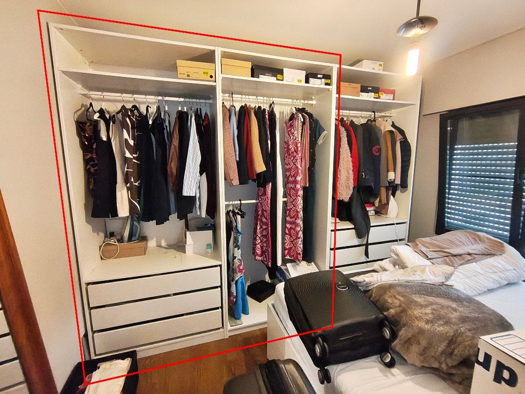 Open kleerkast IKEA (PAX systeem), 150 à 200 cm, Comme neuf, Enlèvement, 200 cm ou plus