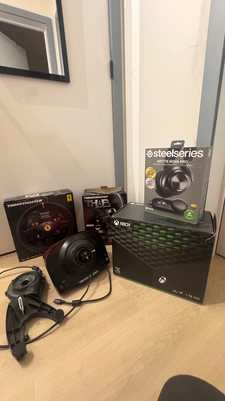 volledige setup (Sim racing +XBOX + Scherm + headset), Ophalen, Zo goed als nieuw, Xbox Series X