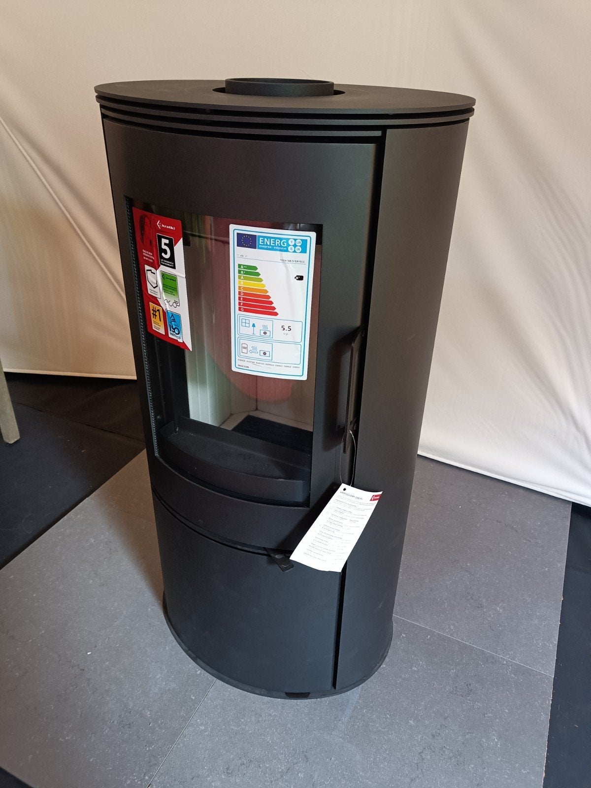 Gietijzeren houtkachel 5,5KW nieuw, Ophalen, Vrijstaand, Hout, Nieuw