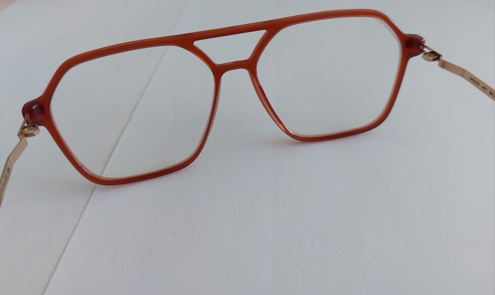 Dames montuur Mykita, Ophalen of Verzenden, Zo goed als nieuw, Bruin, Bril