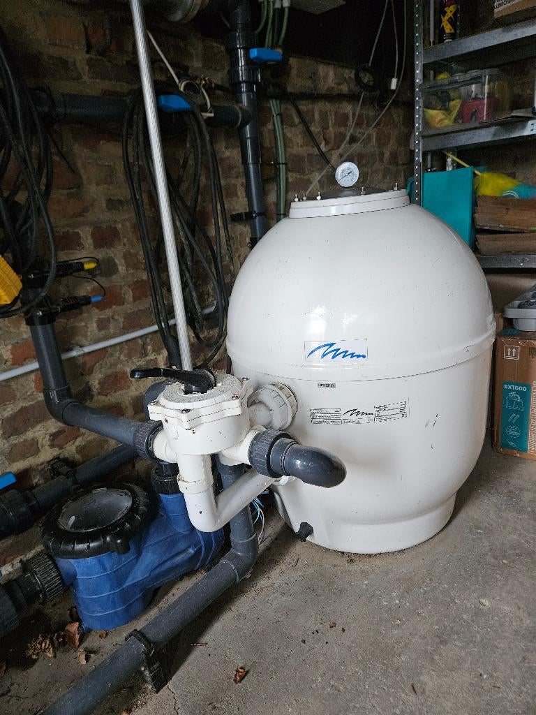 Zandfilter zwembad met automatische doseerinstallatie, Ophalen, Gebruikt, Zwembadpomp