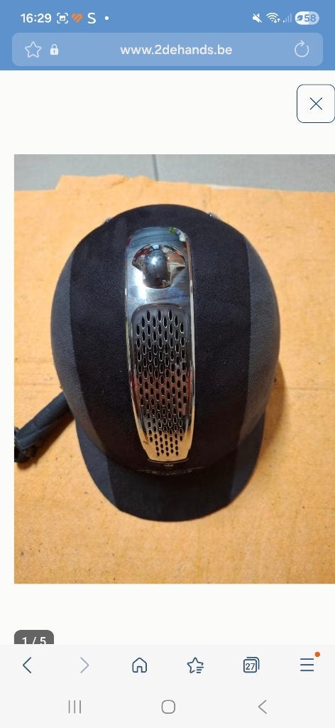 Mooie pardrijhelm / tok / cap maat 52, Enlèvement ou Envoi, Comme neuf, Enfants